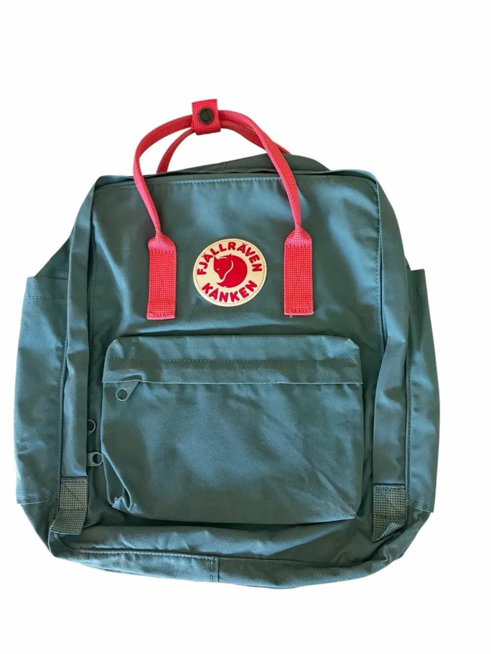 Fjallraven Kanken Classic Backpack - Frost Green & Peach Pink